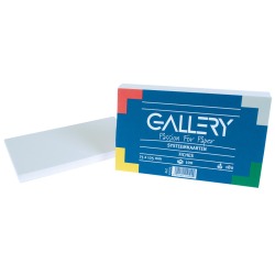 Gallery fiches blanches ft 7,5 x 12,5 cm, uni, paquet de 100 pièces