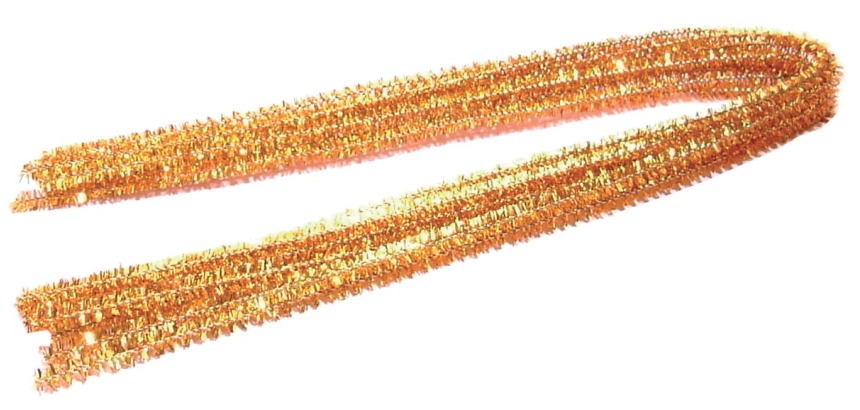 Bouhon gold chenille twine, pack of 10 pieces