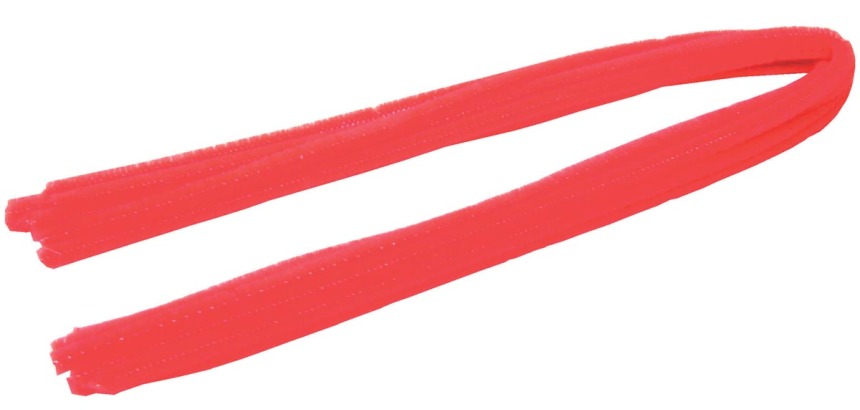 Bouhon red chenille twine, pack of 10 pieces