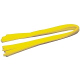 Bouhon ficelle chenille jaune, paquet de 10 pièces