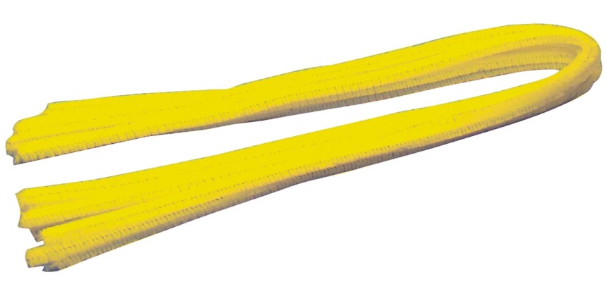 Bouhon yellow chenille twine, pack of 10 pieces