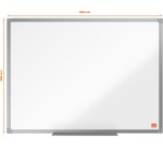 Nobo Essence tableau blanc, émaillé, magnétique, 60 x 45 cm