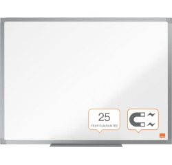 En_pizarra blanca nobo essence acero vitrificado magnetica 600x450 mm