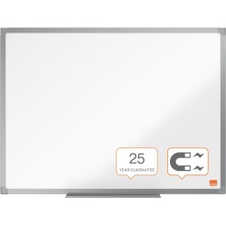 De_pizarra blanca nobo essence acero vitrificado magnetica 600x450 mm