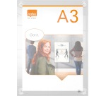 Nobo Premium Plus A3 Acrylic Wall-Mounted Repositionable Poster Holder