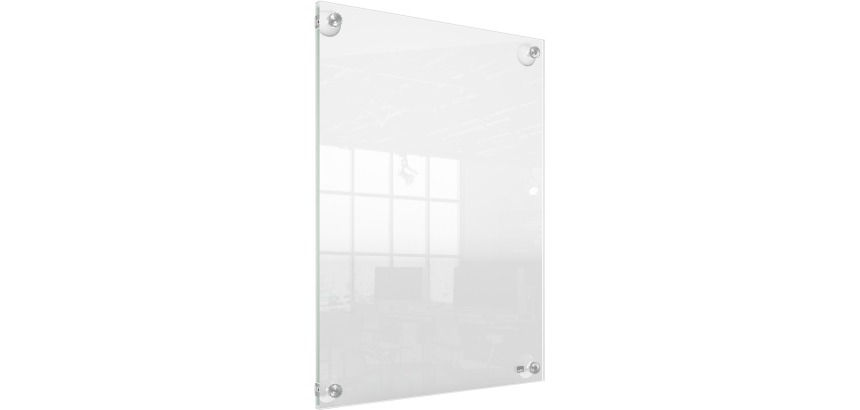 Infobord Nobo Premium Plus A3 acryl wand verplaatsbaar
