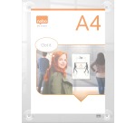 Nobo Premium Plus A4 Acryl-Wandhalter repositionierbar