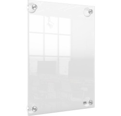Infobord Nobo Premium Plus A4 acryl wand verplaatsbaar