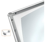 Nobo Essence stoepbord, uit aluminium, ft A1