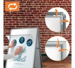 Nobo Essence stoepbord, uit aluminium, ft A1