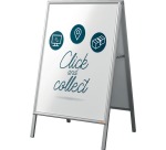 Nobo Essence stoepbord, uit aluminium, ft A1