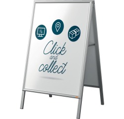 Nobo Essence stoepbord, uit aluminium, ft A1