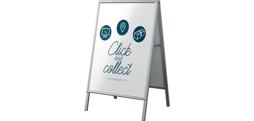 Nobo Essence stoepbord, uit aluminium, ft A1