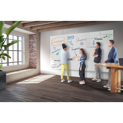 Nobo Infinity tableau blanc sans cadre, acier, magnétique, 90 x 60 cm