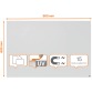 Nobo Infinity tableau blanc sans cadre, acier, magnétique, 90 x 60 cm