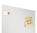 Nobo Infinity tableau blanc sans cadre, acier, magnétique, 120 x 90 cm