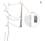 Nobo Infinity tableau blanc sans cadre, acier, magnétique, 120 x 90 cm