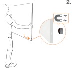 Nobo Infinity tableau blanc sans cadre, acier, magnétique, 120 x 90 cm