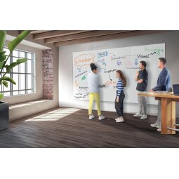 Nobo Infinity randloos whiteboard, staal, magnetisch, 90 x 120 cm