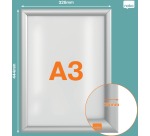 Nobo cadre porte-affiche Essence, en aluminium, ft A3
