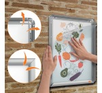 Nobo cadre porte-affiche Essence, en aluminium, ft A3