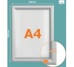 Nobo cadre porte-affiche Essence, en aluminium, ft A4