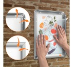 Nobo cadre porte-affiche Essence, en aluminium, ft A4