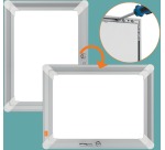 Nobo Premium Plus click frame, aluminum, lockable, size A4