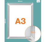 Nobo clicklijst Premium Plus, en aluminium, coins renforcés, ft A3