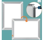 Nobo clicklijst Premium Plus, en aluminium, coins renforcés ft A4
