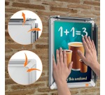 Nobo clicklijst Premium Plus, en aluminium, coins renforcés ft A4