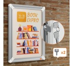 Nobo Premium Plus click frame, aluminum, lockable, size A3