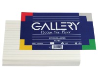 Gallery witte systeemkaarten, ft 10 x 15 cm, gelijnd, pak van 100 stuks