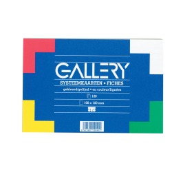 Gallery fiches colorées, ft 10 x 15 cm, paquet de 120 pièces