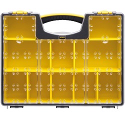Stanley Pro organizer, 8 compartiments, janue/noir