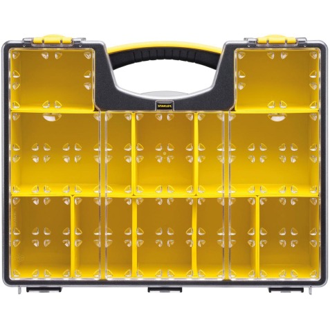 Stanley Pro organizer, 8 compartiments, janue/noir