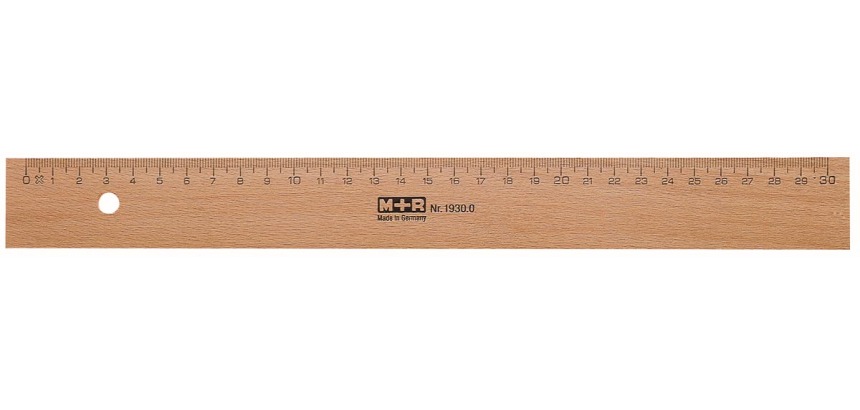 M+R Holzlineal, 30 cm