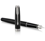 Parker Sonnet Matte Black Lacquer CT Medium Fountain Pen