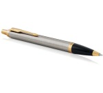 Stylo bille Parker IM Brushed Metal GT Medium