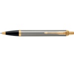 Stylo bille Parker IM Brushed Metal GT Medium