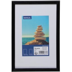 MAULart cadre-photo, cadre en plastique, ft 10 x 15 cm, noir