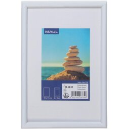 MAULart cadre-photo, cadre en plastique, ft 10 x 15 cm, blanc