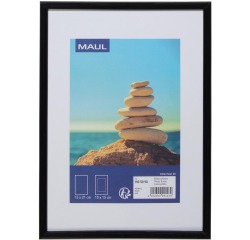 Cadre photo MAULart 15x21cm plastique cadre noir