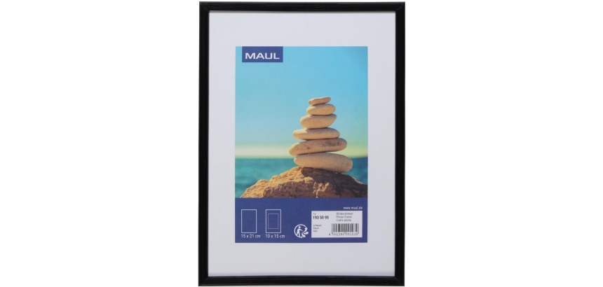 MAULart photo frame 15x21cm plastic black frame