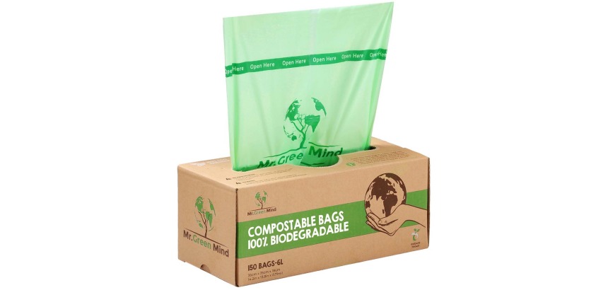Biomüllsack Herr Green Mind 36x35cm 6L Spender 150 Stück
