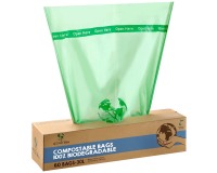 Sac poubelle bio Mr Green Mind 54x72cm 30L Distributeur 60 pièces