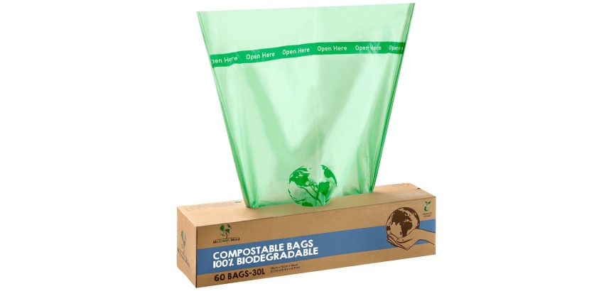 Bio trash bag Mr Green Mind 54x72cm 30L Dispenser 60 pieces