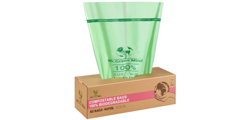 Mr Green Mind Bio Trash Bag 55x76cm 40-45L Dispenser 60 bags