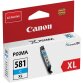 Canon inktcartridge CLI-581C XL, 170 foto's, OEM 2049C001, cyaan