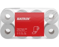 Katrin papier toilette, 2 plis, 250 feuilles, paquet de 8 rouleaux